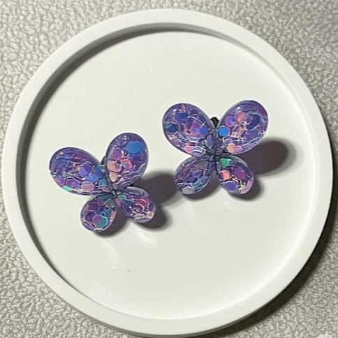 Charming butterfly-shaped earrings.