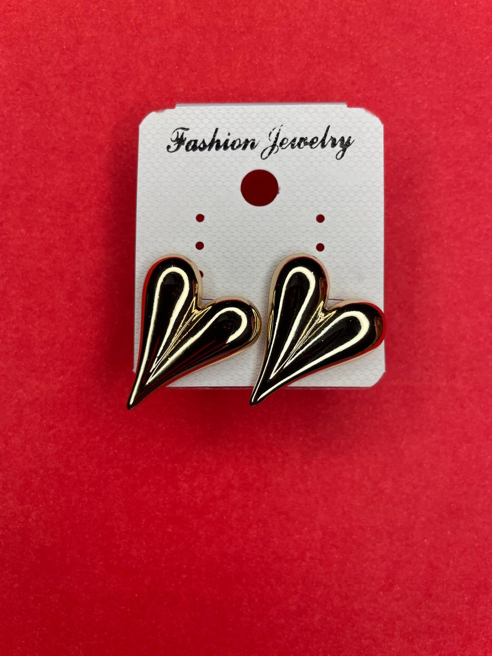 Anti-Tarnish Heart Shaped Earrings.