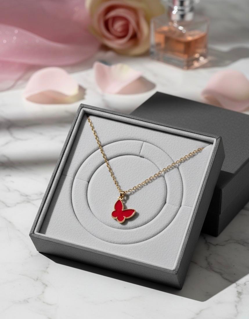 Gold-Plated Butterfly Pendant.