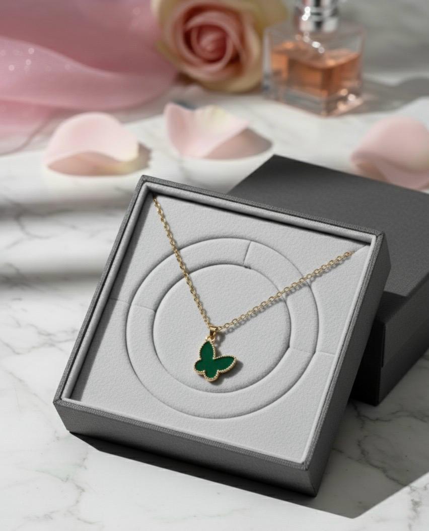 Gold-Plated Butterfly Pendant.