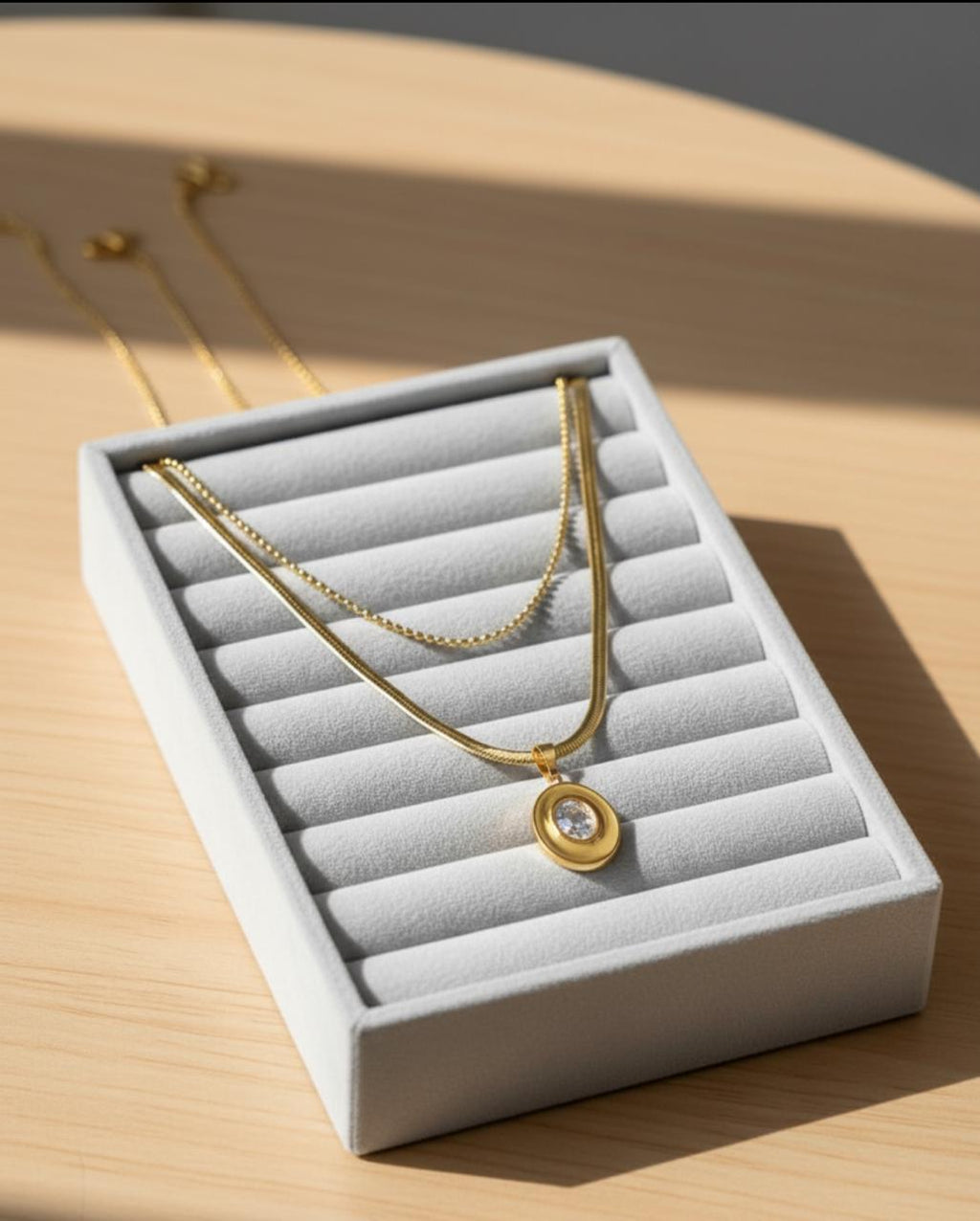 Herringbone Layered Necklace.