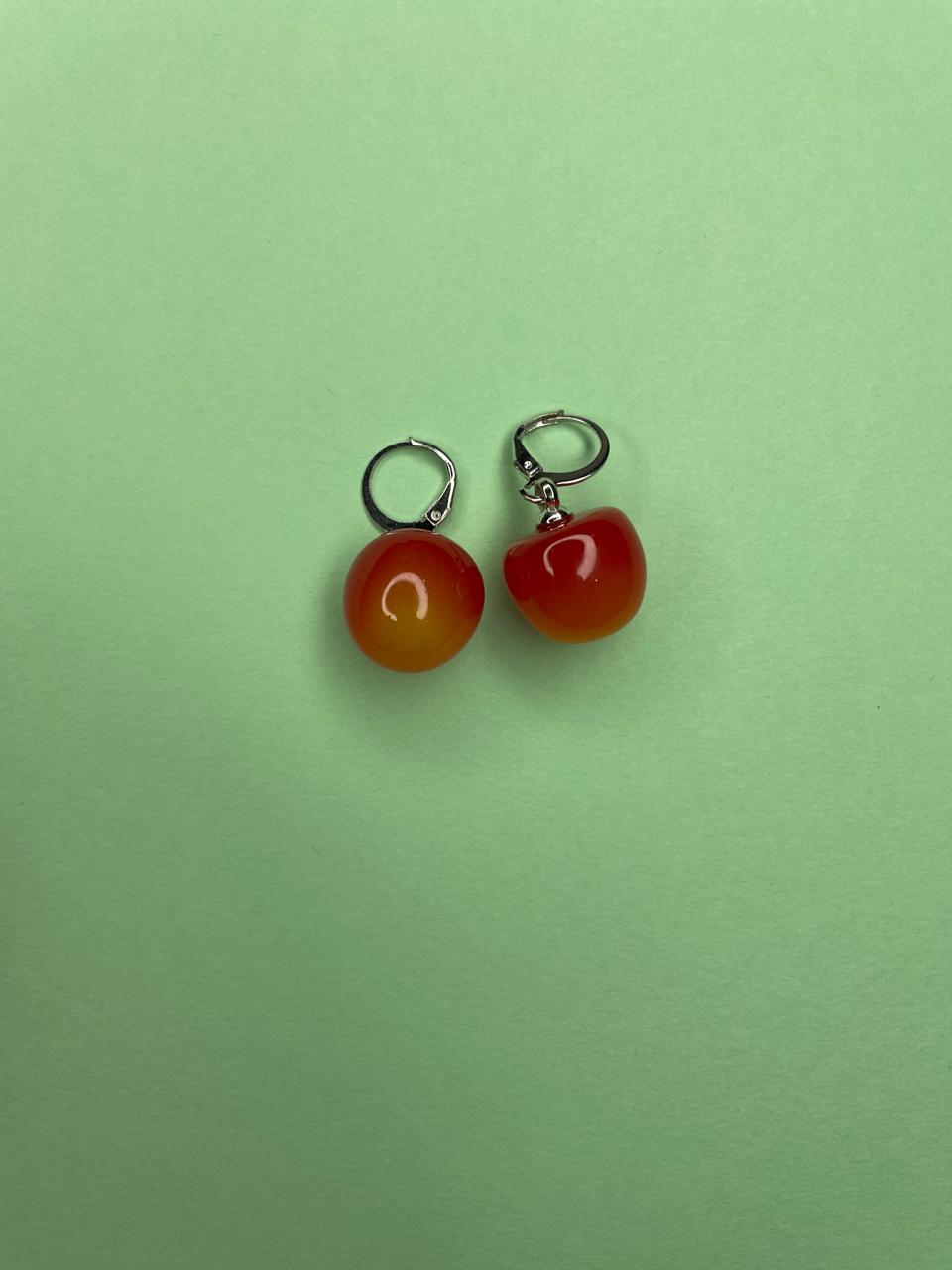 Charming cherry earrings.