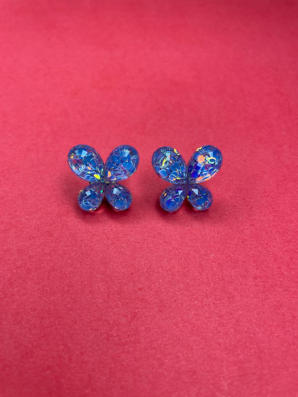 Charming butterfly-shaped earrings.