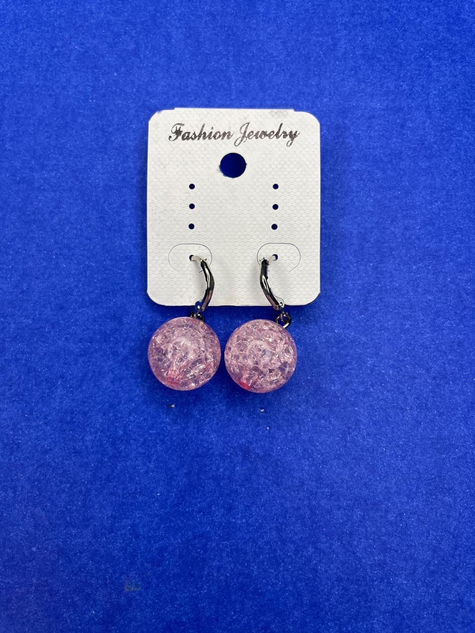 Leverback drop earrings.