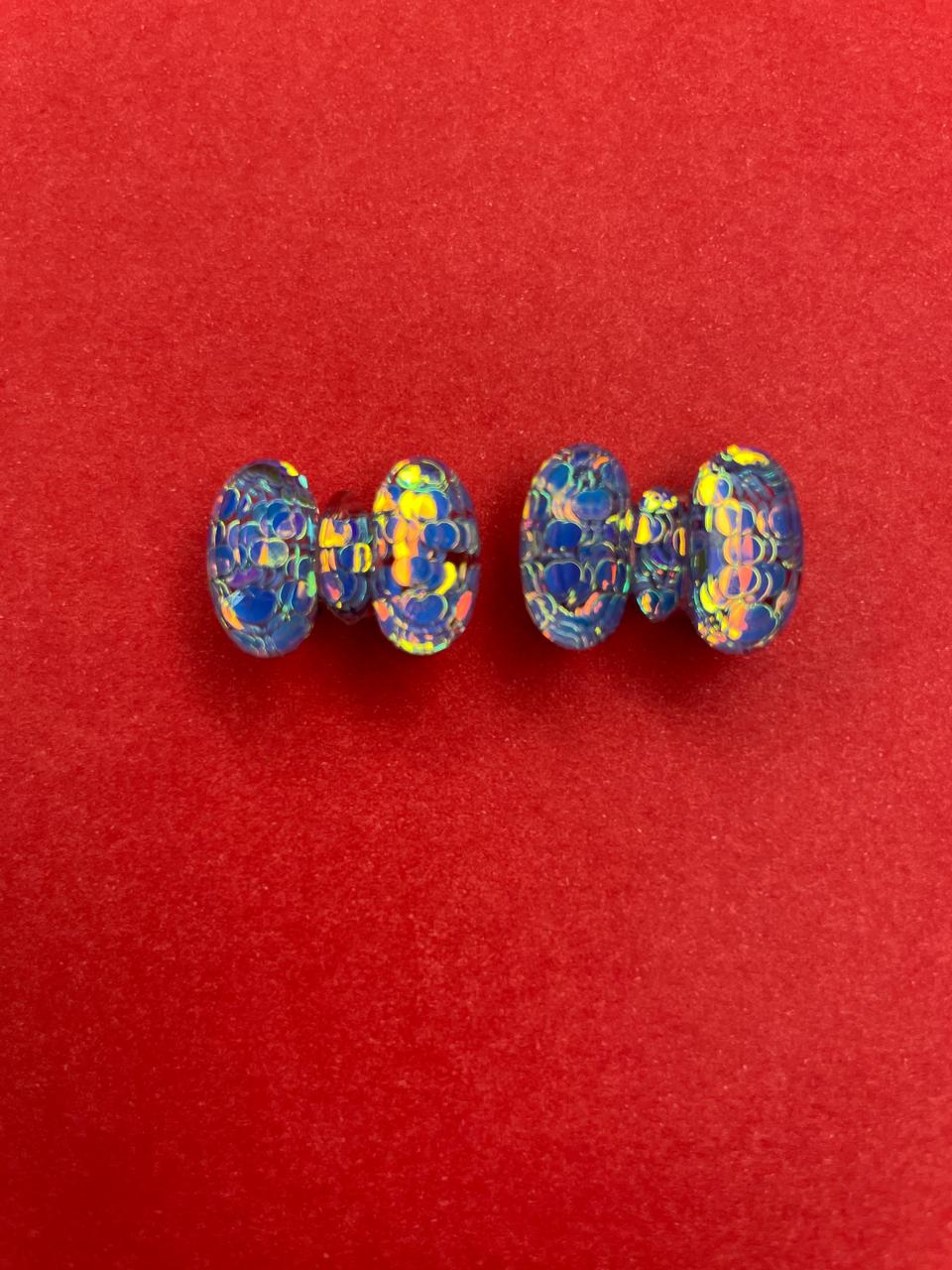 Iridescent Acrylic Bow Beads.