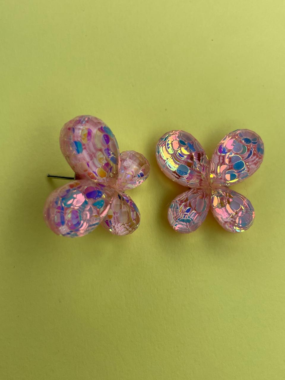 Charming butterfly-shaped earrings.