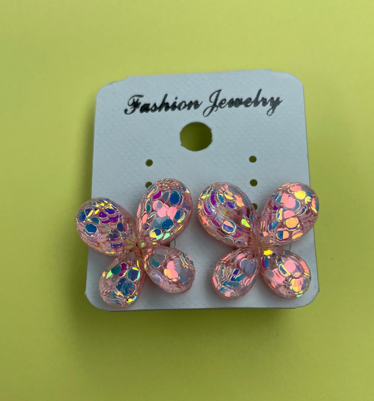 Charming butterfly-shaped earrings.