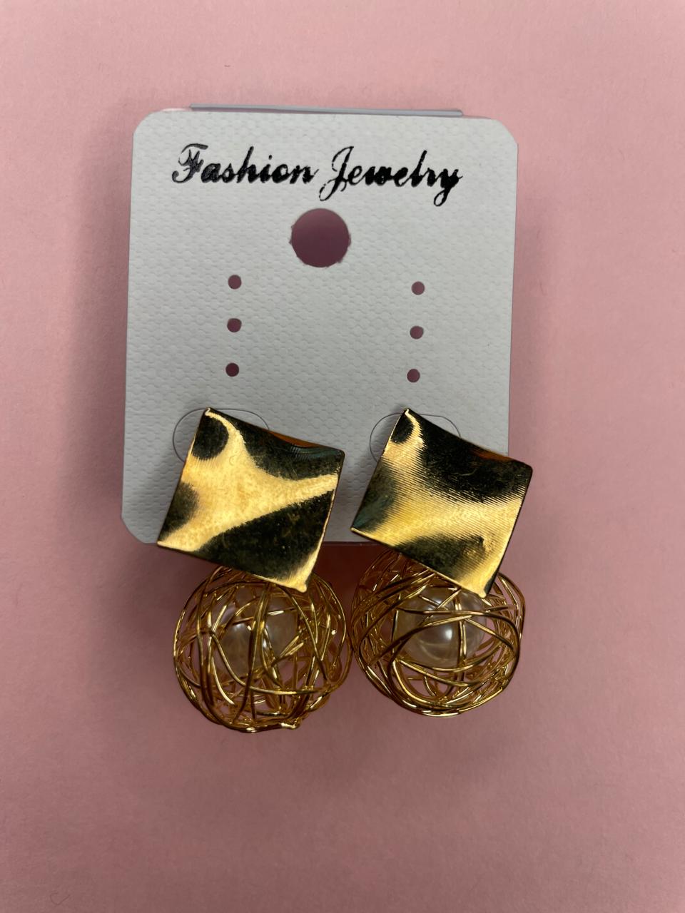 Striking And Contemporary Earrings.