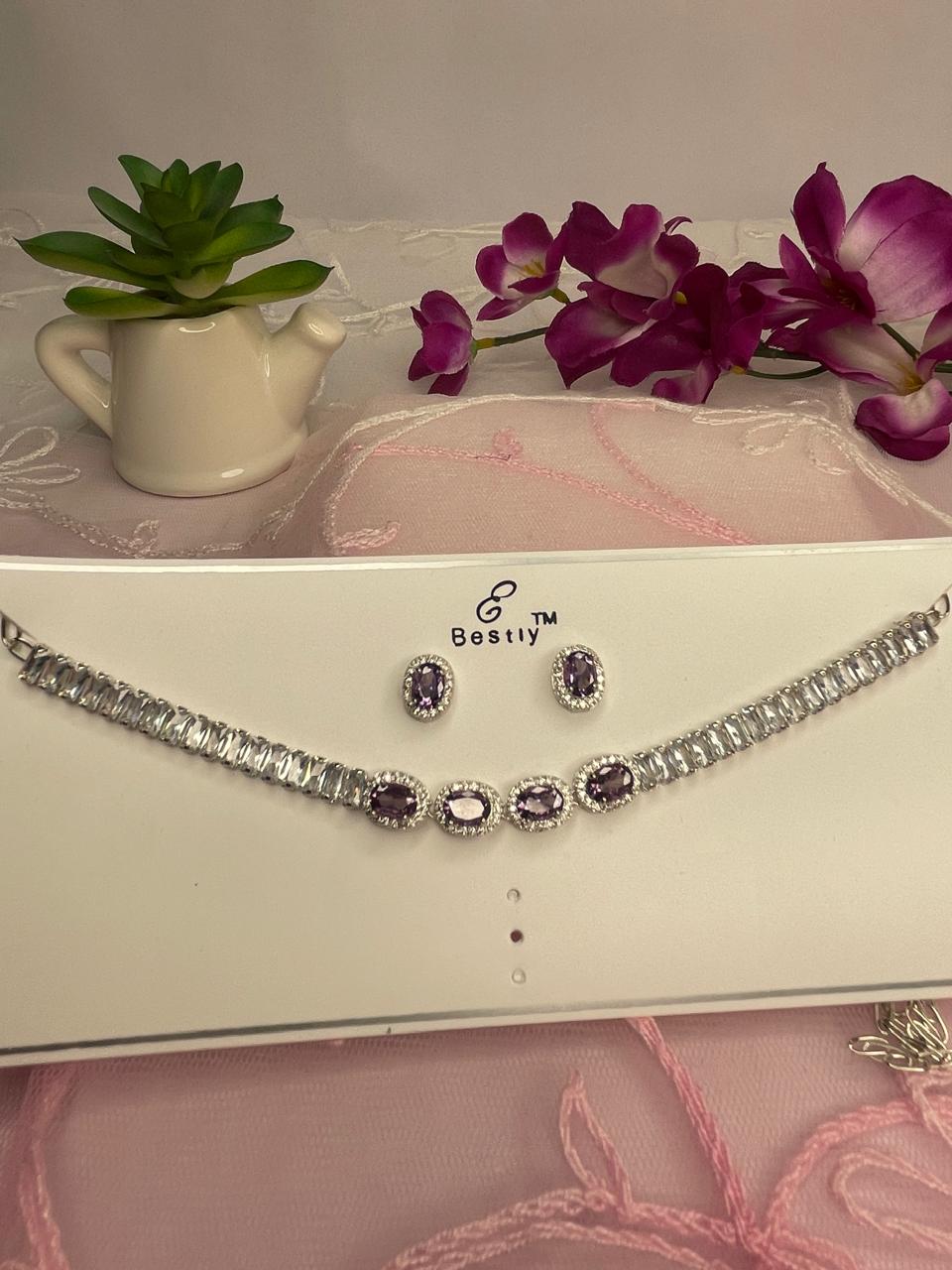 Lavender Luxe Crystal Set