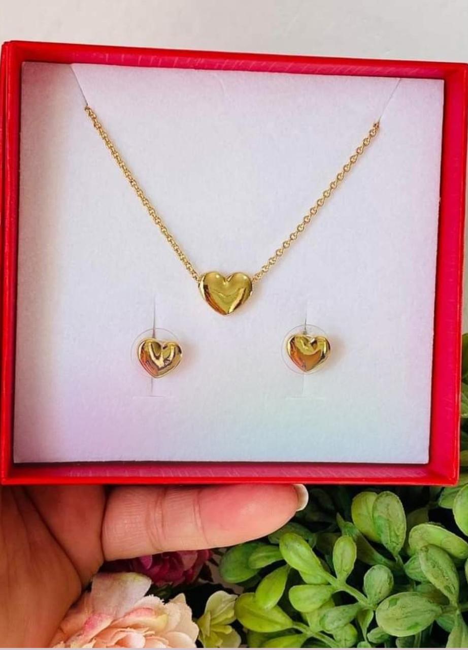 Pure Love Heart Jewellery Set.