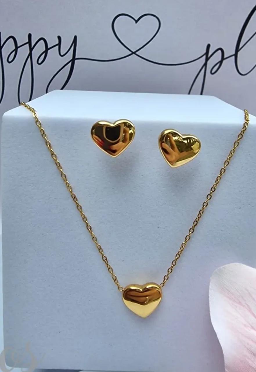 Pure Love Heart Jewellery Set.