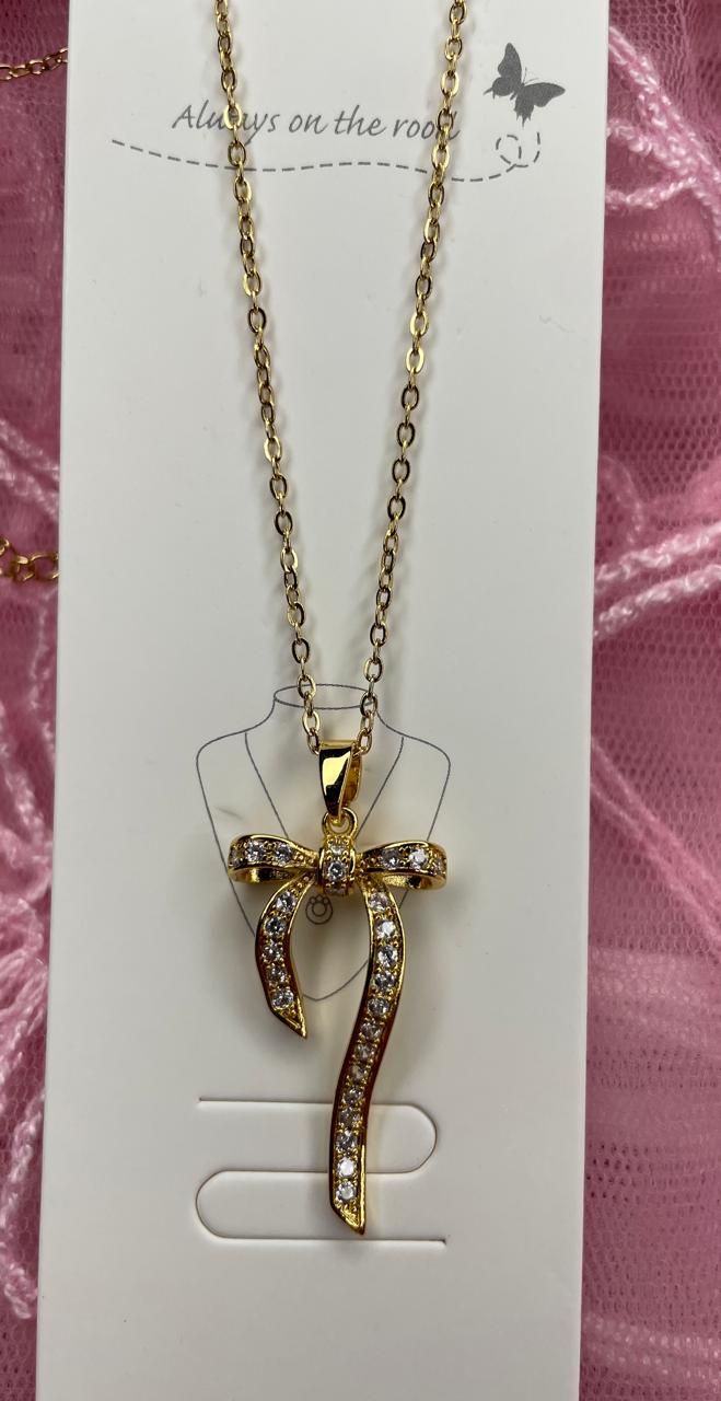 Dainty Bow Pendant.