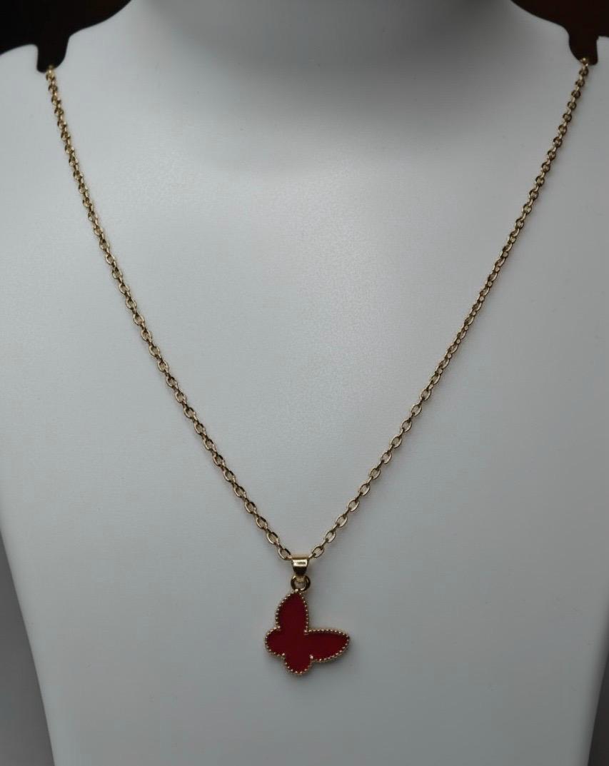 Gold-Plated Butterfly Pendant.