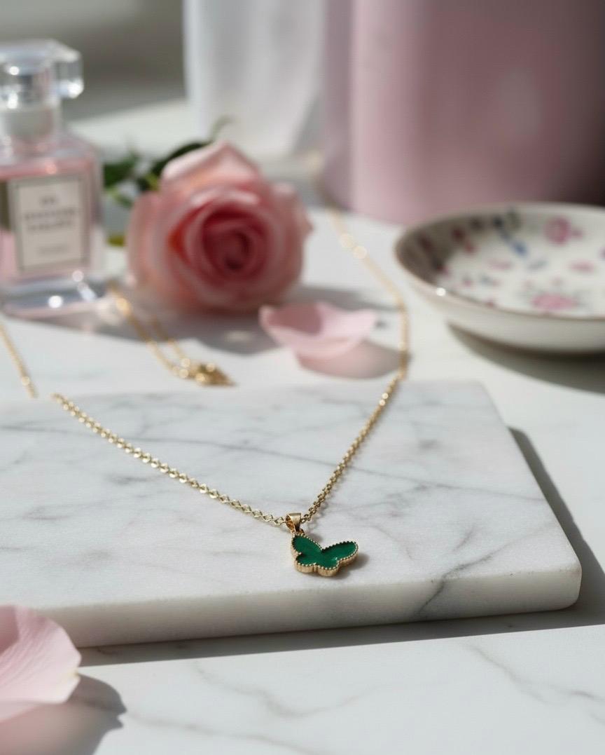 Gold-Plated Butterfly Pendant.