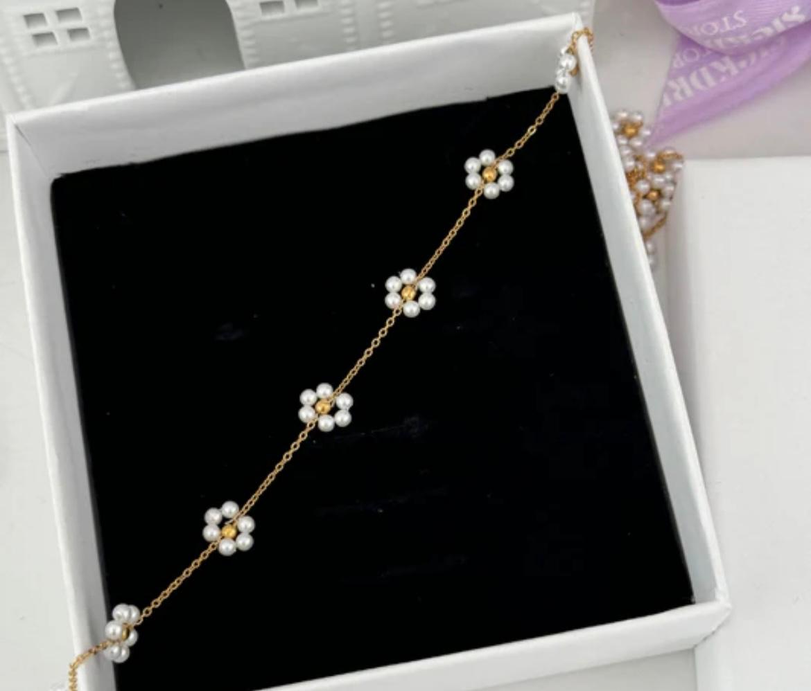 Dainty Love & Pearl Set